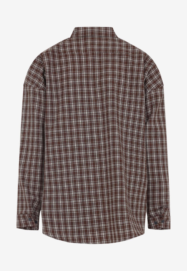 Check Grain De Poudre Wool Shirt