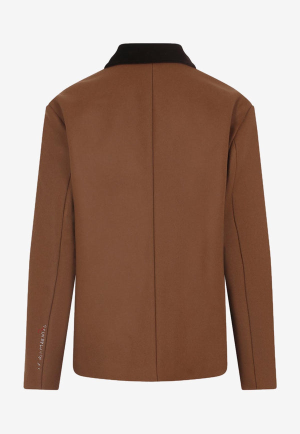 Double Splittable Wool Felt Workwear Jacket