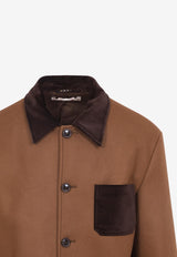 Double Splittable Wool Felt Workwear Jacket