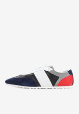 Paneled Suede Low-Top Sneakers