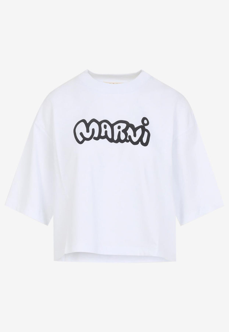 Logo Lettering Cropped  T-shirt