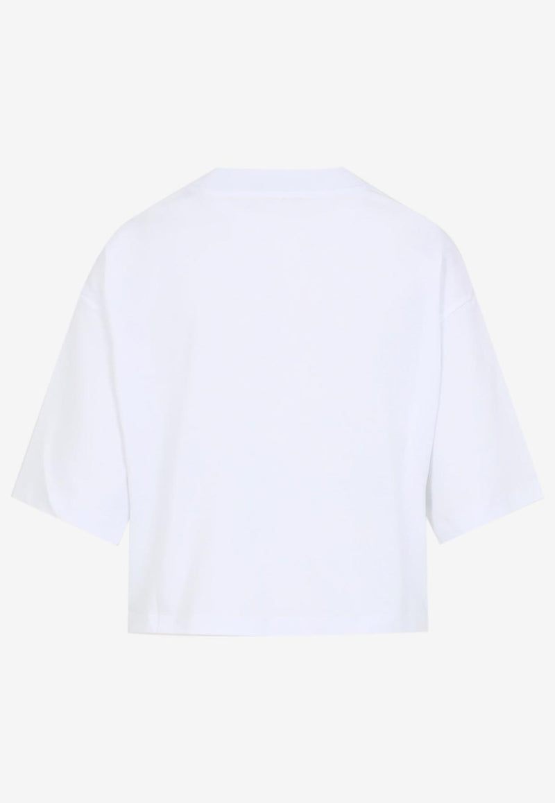 Logo Lettering Cropped  T-shirt