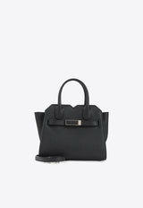 Micro Milano Leather Top Handle Bag