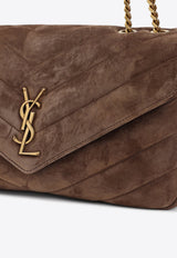 Loulou Suede Shoulder Bag
