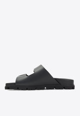 Logo Stamped Rubber Slides