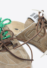 X New Balance 530 SL Suede Mule Sneakers