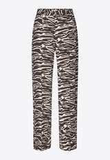 Baum und Pferdgarten Naima Animal Print Wide-Leg Pants Black 23866ANIMAL PRINT