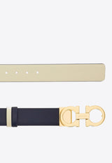 Ferragamo Gancini Reversible Leather Belt Midnight Blue 23A565 DONNA H 25 770968 JET STREAM