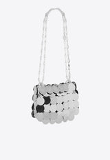 Paco Rabanne Nano Sparkle Discs Shoulder Bag Silver 23ASS0137_PLX001_P040