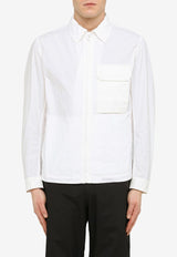 Ten C Long-Sleeved Shirt with Zip White 23CTCUC04111003780/M_TENC-100