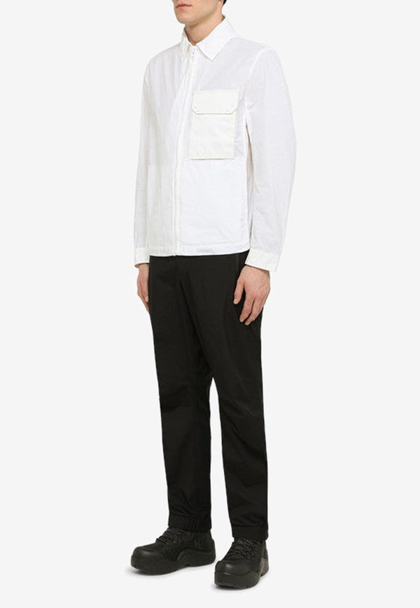 Ten C Long-Sleeved Shirt with Zip White 23CTCUC04111003780/M_TENC-100