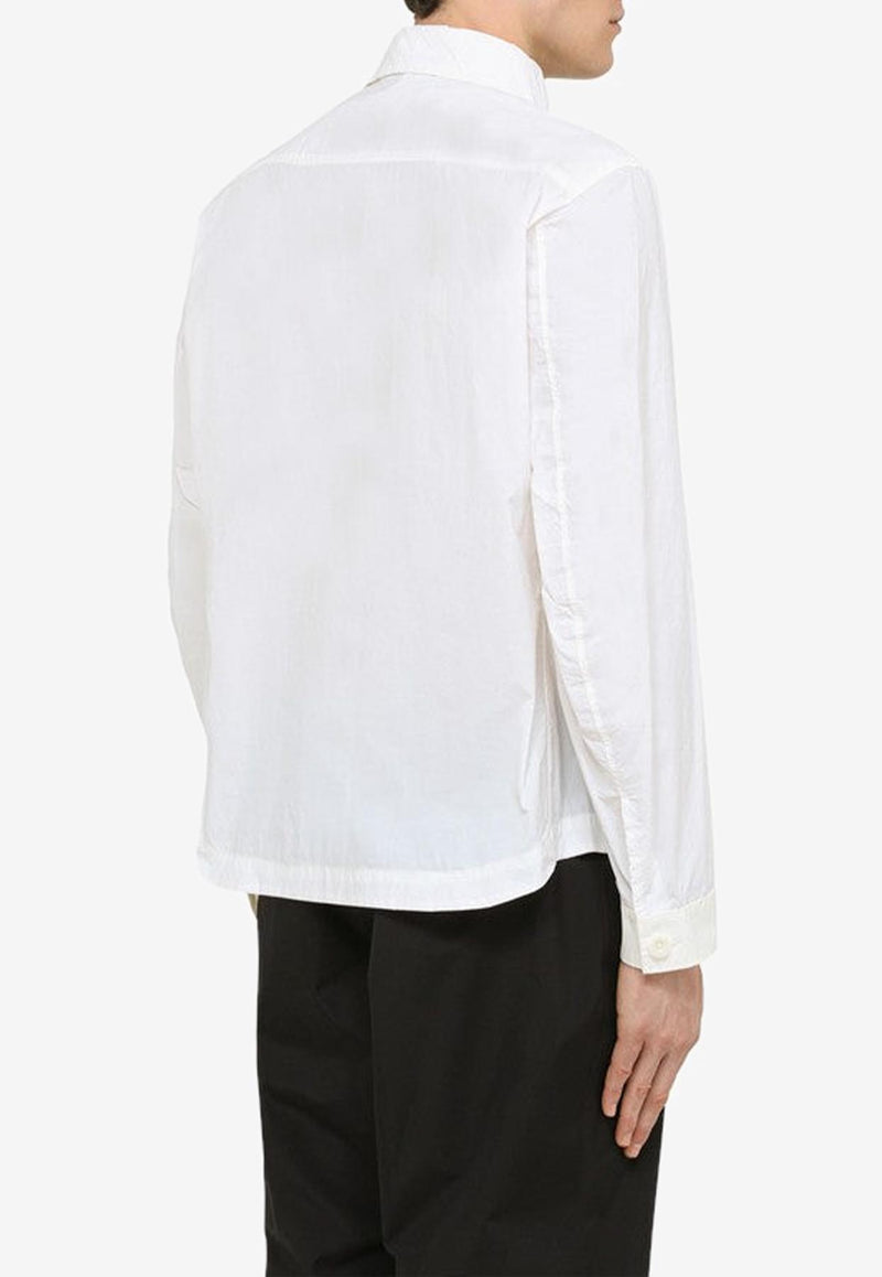 Ten C Long-Sleeved Shirt with Zip White 23CTCUC04111003780/M_TENC-100