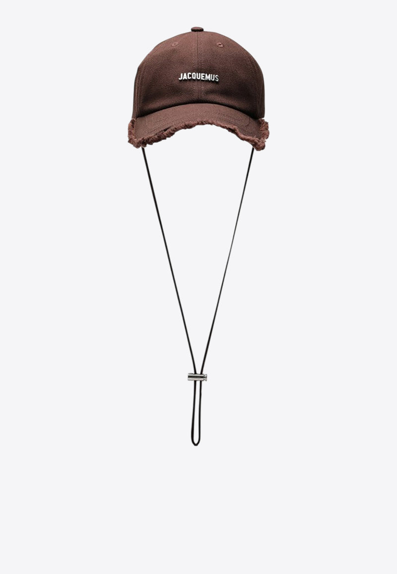 Jacquemus Logo Embossed Baseball Cap Brown 23EACU00452AW00255/R_JACQM-850