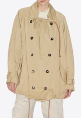 Isabel Marant Dusika Short Trench Coat 23HMA0179FB-A4C08IBEIGE