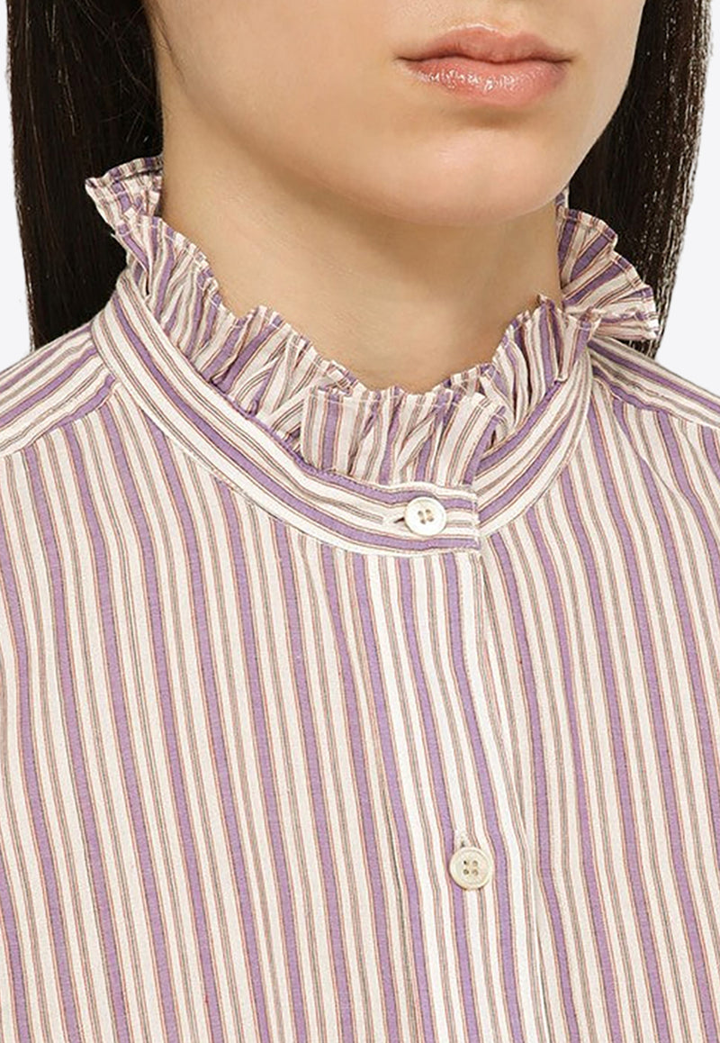Isabel Marant Etoile Striped Buttoned Shirt 23PCH0016FAA1I41E/O_ISAET-86LC
