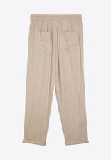 Isabel Marant Rope Drawstring Silk Pants 23PPA0025FBA1J58E/O_ISAET-23EC