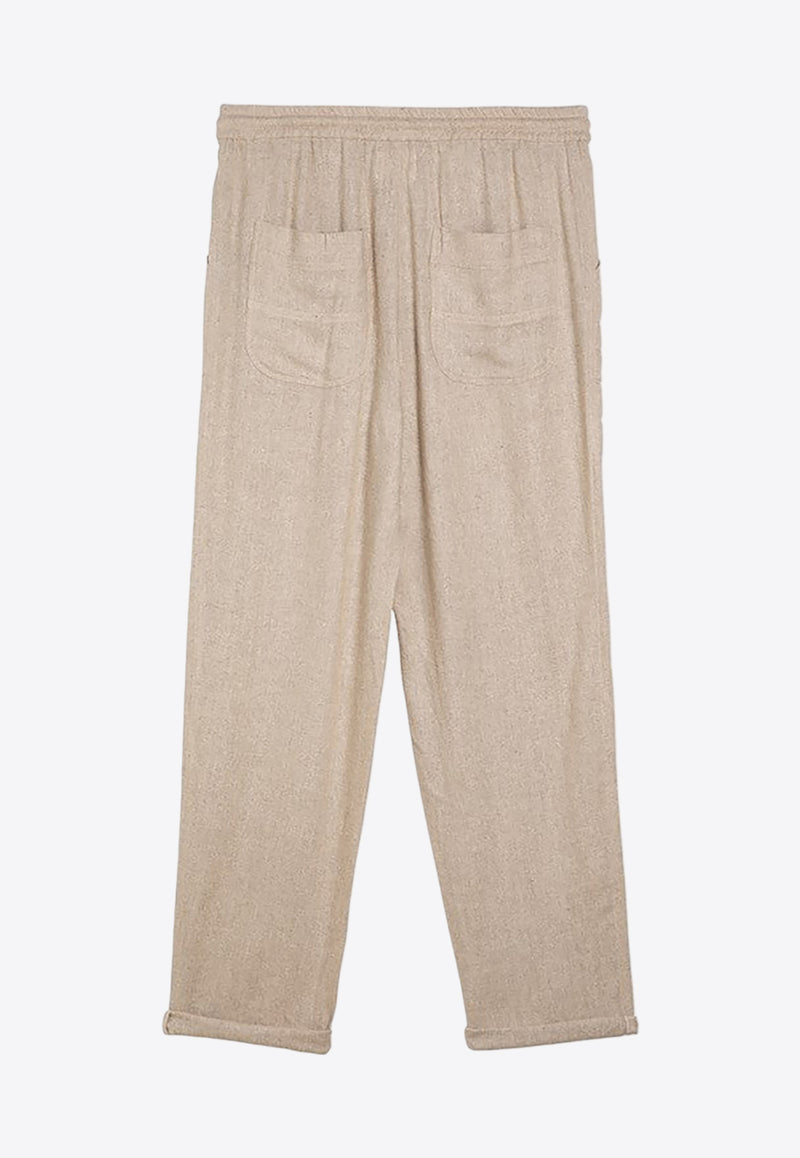 Isabel Marant Rope Drawstring Silk Pants 23PPA0025FBA1J58E/O_ISAET-23EC