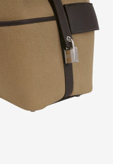 Picotin 18 Cargo in Mousse Canvas and Bai Brun Swift with Palladium Hardware