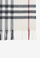 Signature Check  Cashmere Scarf