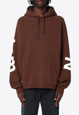 New Amsterdam Surf Association Logo Line Hooded Sweatshirt Brown 2402167001CO/P_NEWA-BR