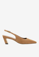 Stassi 50 Slingback Suede Pumps