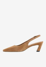 Stassi 50 Slingback Suede Pumps