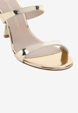 Nudist 85 Metallic Leather Mules