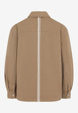 Embroidered Buttoned Overshirt