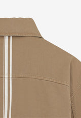 Embroidered Buttoned Overshirt