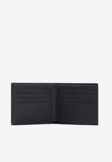 Logo-Plaque Bi-Fold Leather Wallet