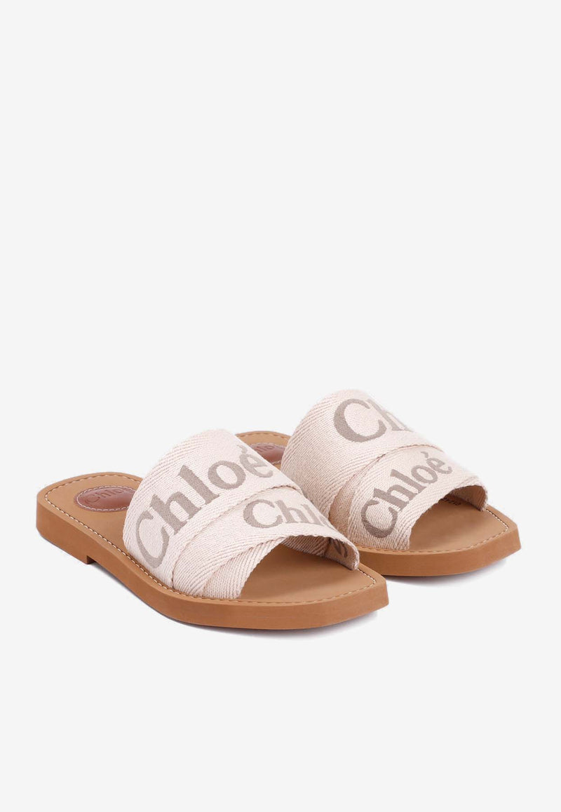 Logo Woody Flat Mules