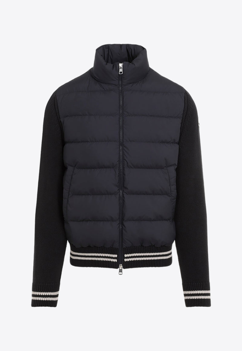 Tricot Quilted Paneled Jacket