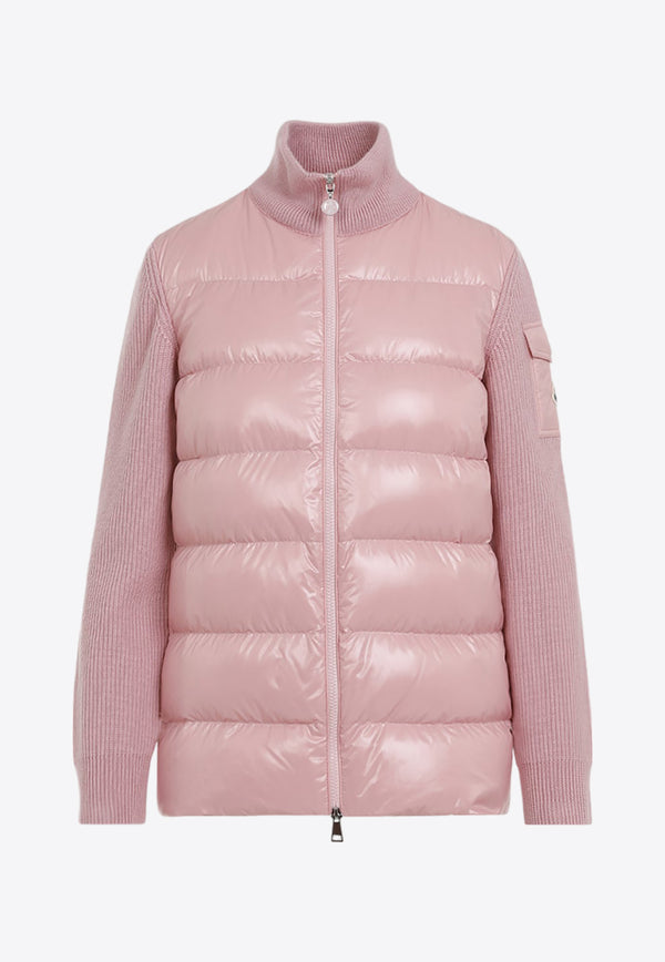 Tricot Quilted Paneled Jacket