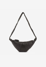 Small Croissant Leather Shoulder Bag