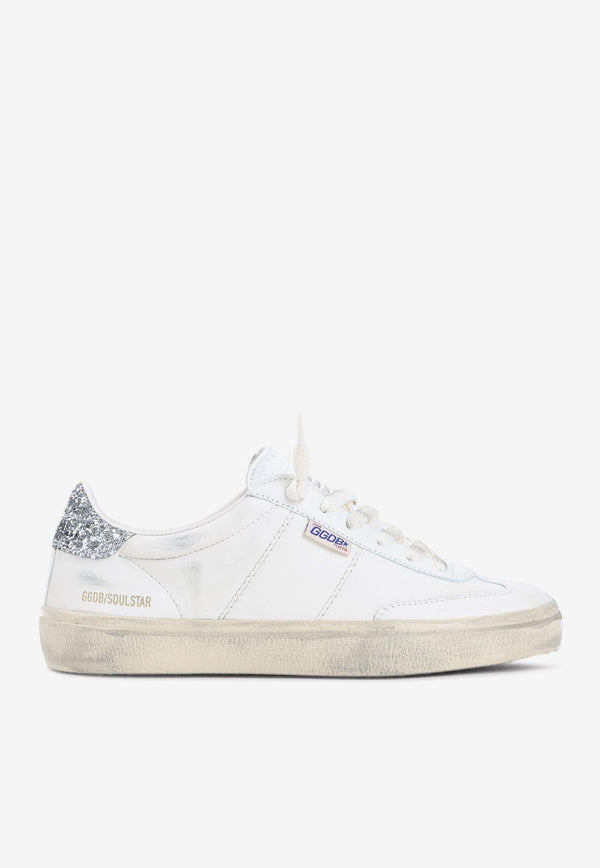 Soul Star Low-Top Sneakers in Distressed Leather