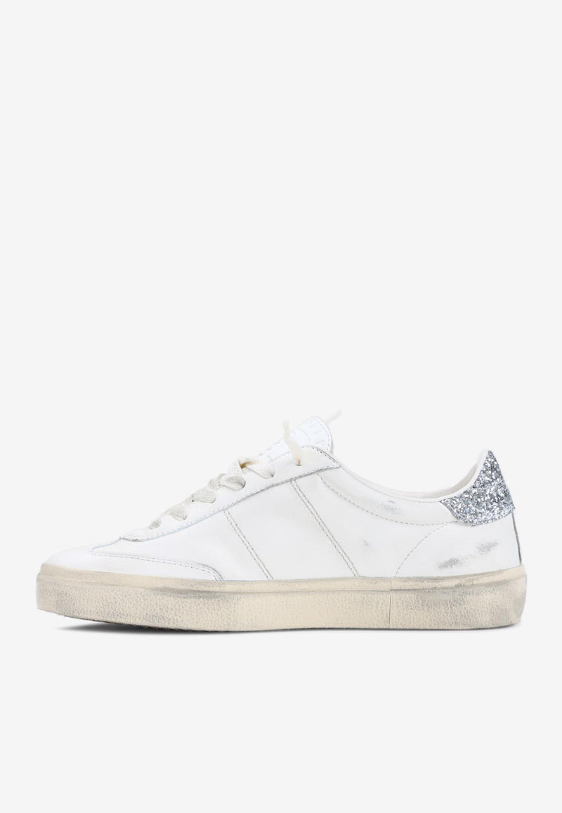 Soul Star Low-Top Sneakers in Distressed Leather