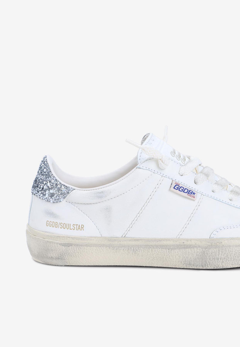 Soul Star Low-Top Sneakers in Distressed Leather