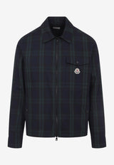 Checked Zip-Up Overshirt