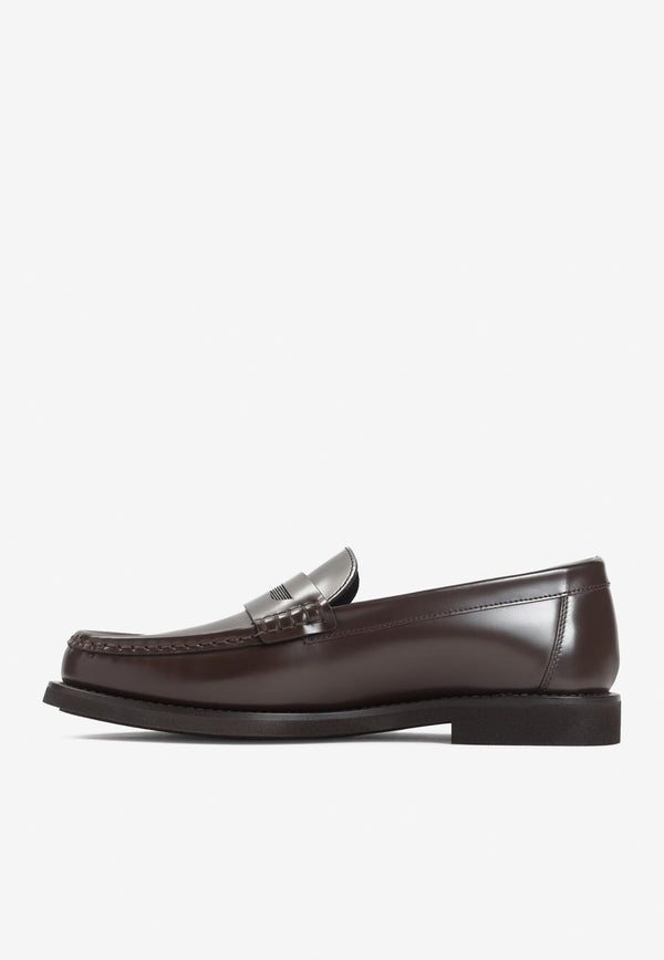 Leather Slip-On Loafers