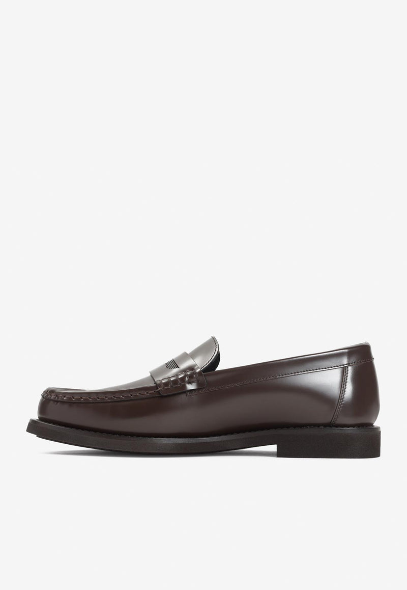 Leather Slip-On Loafers