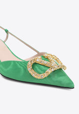 40 VLogo Slingback Pumps