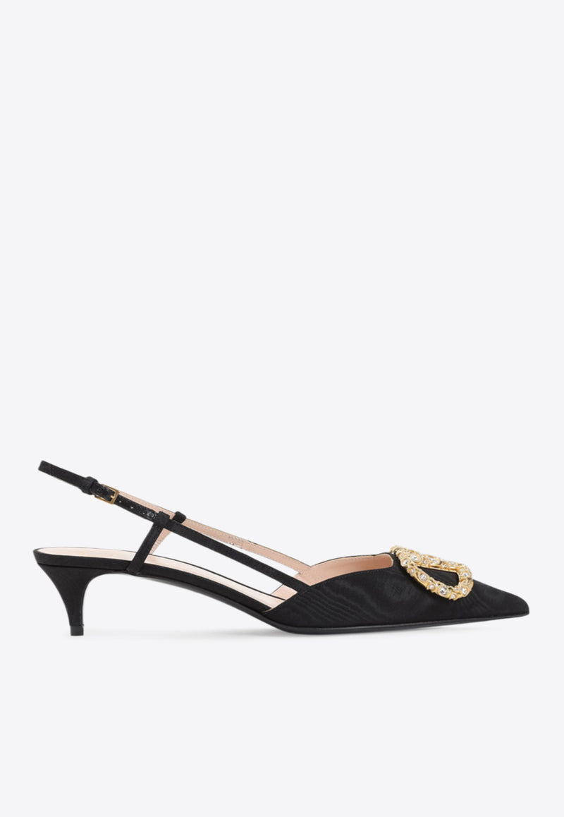 40 VLogo Slingback Pumps
