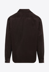 Triangle-Patch Corduory Shirt