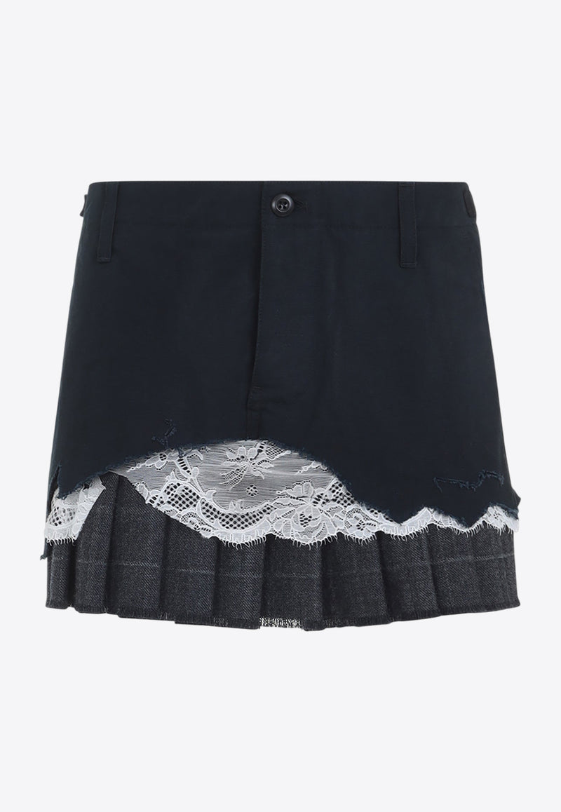 Patched Cargo Mini Skirt