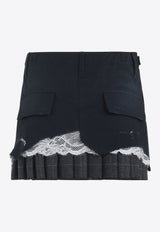 Patched Cargo Mini Skirt