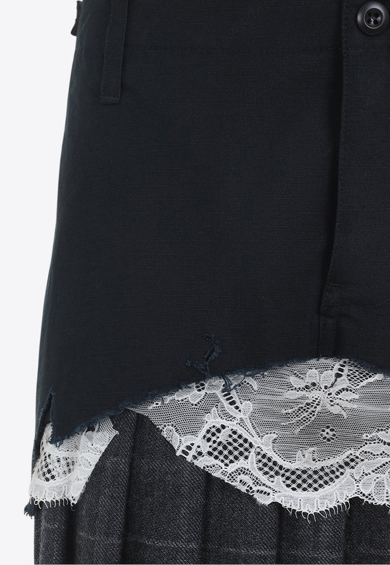 Patched Cargo Mini Skirt