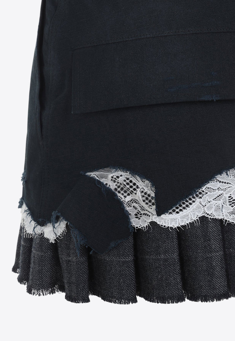 Patched Cargo Mini Skirt