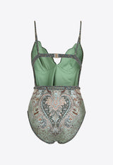 Wanderlust Scalloped One-Piece Swimsuit