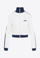 Logo Label Zip-Up Jacket