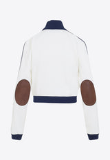 Logo Label Zip-Up Jacket